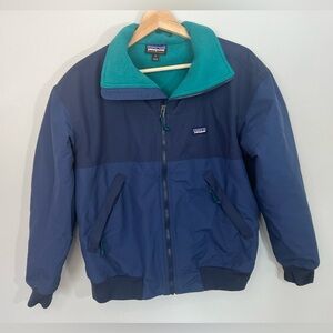 Patagonia Blue Shelled Synchilla Fleece Lined Jacket Winter Coat Women’s Medium